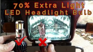 Hero Honda Splendor Headlight LED Bulb [upl. by Hgielyak]