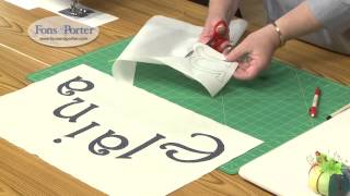 Sew Easy Lesson How to Make Fusible Applique Lettering [upl. by Ardnaet]