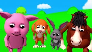 tête genoux épaule et orteils  Chansons préscolaires en 3D  Kids Rhymes  Head Shoulder Rhyme [upl. by Sheaff752]