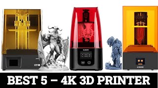 Top 5 Best 4K 3D Printer 2024 [upl. by Alabaster546]