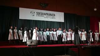 Espero Choir  Exsultate Justi in Domino   Soegijapranata Choral Festival 2018 [upl. by Anirtik]