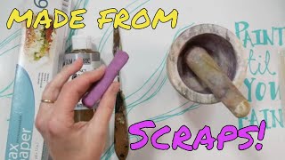 Make NEW Pastels from OLD scraps Frugal Friday [upl. by Slen635]