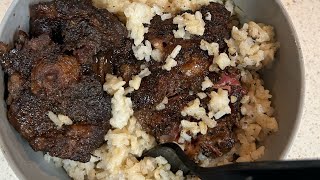 🐂🐂💪🏾AMAZING Smoked Oxtails‼️smoked amp seared TBone steaks‼️cooking follow foodie oxtails [upl. by Stewardson983]