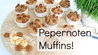 Gezond Sinterklaas Recept  Pepernoten Muffins [upl. by Cantu255]