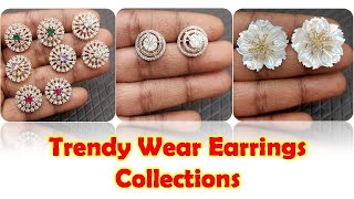 Trendy Wear Earring Collections  Earring Designs  For Booking  9944832054 [upl. by Sotsirhc]