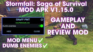 Stormfall Saga of Survival MOD APK V1150 NEW UPDATE Mod Menu Dumb Enemy [upl. by Aihseym]