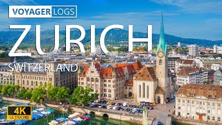 Zurich Switzerland in 4K  The Largest City of Switzerland [upl. by Aztinay768]