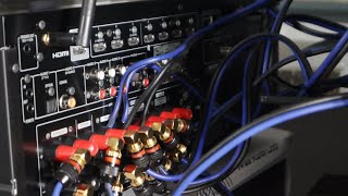 Yamaha Rx A2 Wiring Plus Bi wiring 512 setup Dolby Atmos [upl. by Amorete842]