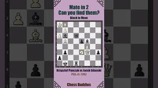 matein2 Nr 293  Krzysztof Panczyk vs Jacek Gdanski POLch 1992 chesspuzzleseries [upl. by Waiter836]