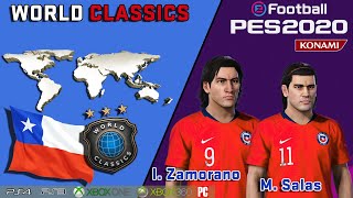 ZAMORANO amp SALAS World Classics How to create in PES 2020 [upl. by Skilken]