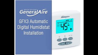 GeneralAire® GFX3 Humidistat Installation [upl. by Oneil]