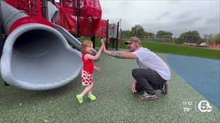 Wadsworth opens new playground following demolition of popular wooden masterpiece [upl. by Reeta27]