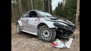 Imatra ralli 2024  VIPauton HURJA kaato sekä muita kaatoja ja tilanteita ralli rally fcup [upl. by Ahsenroc396]