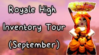 Royale High Inventory Tour September [upl. by Alegnatal]