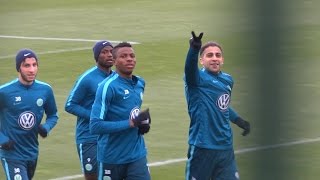 VfL Wolfsburg 5 angeschlagene Spieler zurück im Training [upl. by Dnalro]