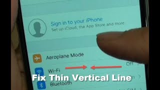 iPhone 6 How to Fix Thin Vertical Line Problem [upl. by Riffle]