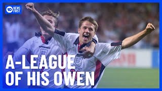 Michael Owen Reveals He Almost Signed For Newcastle Jets  10 News First [upl. by Llewxam]