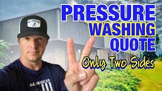 How To Quote Pressure Washing Jobs  Commercial Warehouse [upl. by Tahp]