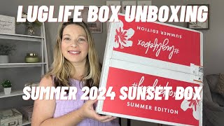 Luglife Box Unboxing  Summer 2024 Sunset Edition  luglifebox  lug [upl. by Aketahs]