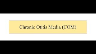 Chronic Otitis Media [upl. by Kwang610]