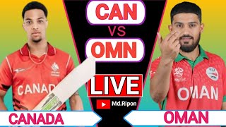 Canada vs OmanCanada T20I TriSeries 2024 live [upl. by Nicolea]