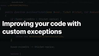 🔥 Using Custom Exceptions to write better clearer code — Laravel [upl. by Hoban]