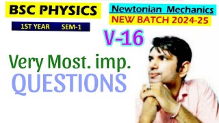 Very Most important question for bsc 1st year physics  bsc 1st year physics E physics for bsc 1st [upl. by Macdonald666]