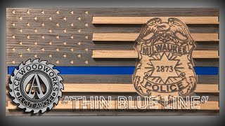 “Thin Blue Line” Challenge Coin Display [upl. by Levania476]