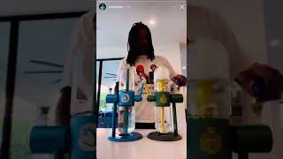 Wiz Khalifa with TWO gravity bong 😲 [upl. by Laenaj]