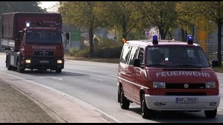 Gefahrguteinsatz auf der A5 Freiwillige Feuerwehr Heppenheim auf Alarmfahrt [upl. by Ayikal623]