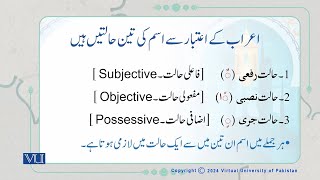 اسم کی اعرابی حالتیں  Inflectional States of a Noun Arabic Through Quranic Text  ISL1151Topic078 [upl. by Aikem]