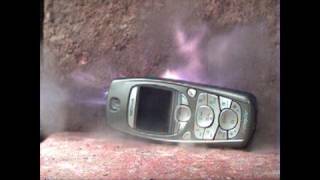 EXPLODING Cell phone in UltraSlo [upl. by Brion594]