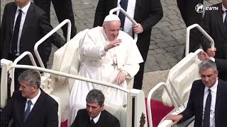 Papa Francisco presidió la Audiencia General de este miércoles 4 de mayo en la Plaza de San Pedro [upl. by Sucramal]