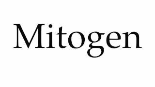 How to Pronounce Mitogen [upl. by Barina]