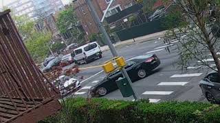 Driver blindly hits UTurn Alternate side parking Fail2 Brooklyn nyc drivingfails payattention [upl. by Nnaoj]