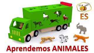 Los animales salvajes para niños Dibujos animados educativos en español Learn Spanish [upl. by Nylorahs815]