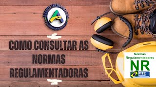 COMO ACESSAR AS NR NORMAS REGULAMENTADORAS DO MINISTÉRIOS DO TRABALHO 2023 [upl. by Nived]