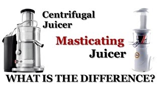 The Difference Between a Centrifugal and Masticating Juicer [upl. by Anidal939]