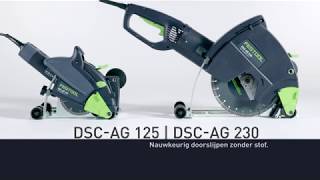 Festool Product Video  Diamantdoorslijpsysteem DSCAG 125  DSCAG 230 [upl. by Ennagem647]