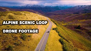 Alpine Scenic Loop In American Fork Canyon Utah  Fall 2024 4kvideo drone [upl. by Eiuqcaj]