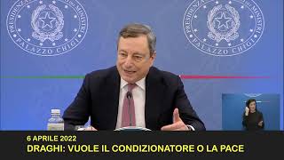 Tutti gli scivoloni di quotnonnoquot Draghi dal quotse non ti vaccini muoriquot alla telefonata con Putin [upl. by Namra]