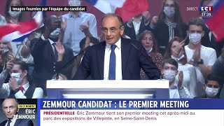 ZEMMOUR CANDIDAT  LE PREMIER MEETING EN REPLAY [upl. by Nus714]