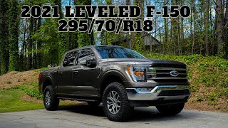 2021 Leveled FORD F150  29570R18 Tires [upl. by Acissej]