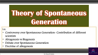 Spontaneous generation Theory in Microbiology  Abiogenesis vs biogenesis in detail EnglishMarathi [upl. by Batish]