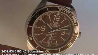 VostokEurope K3 Submarine Russian Watch 24320345103 [upl. by Esinad811]