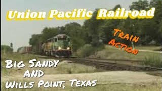 Union Pacific Train Action Big Sandy TX [upl. by Yot156]