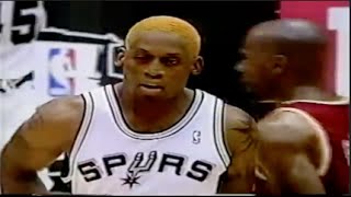 Dennis Rodman locks down Clyde Drexler  1995 WCF Game 5 [upl. by Yelrac226]