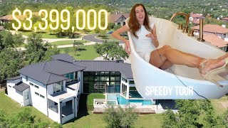 3399000 Lakeway TX Mansion Home Tour  2 minute tour  Come Inside 6732 Sq Ft [upl. by Nicolette]