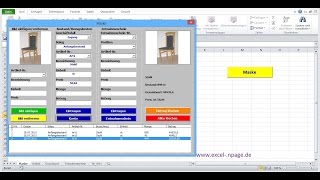 36Lager Programm mit Bildern in Excel selber erstellen CommandButton7 einprogrammieren [upl. by Aimerej]