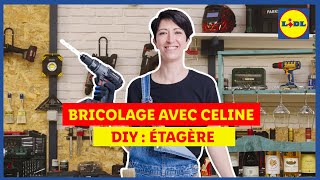 Bricolage 🛠️  Céline vous propose de réaliser une étagère avec une palette  Lidl France [upl. by Norrag709]